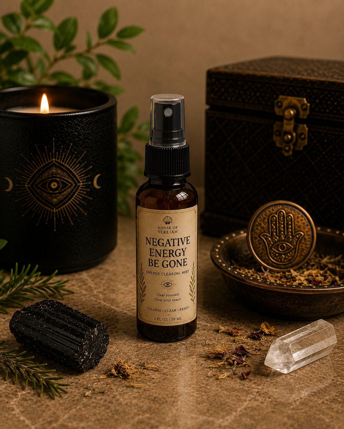 NEGATIVE ENERGY BE GONE

Energy Clearing Mist