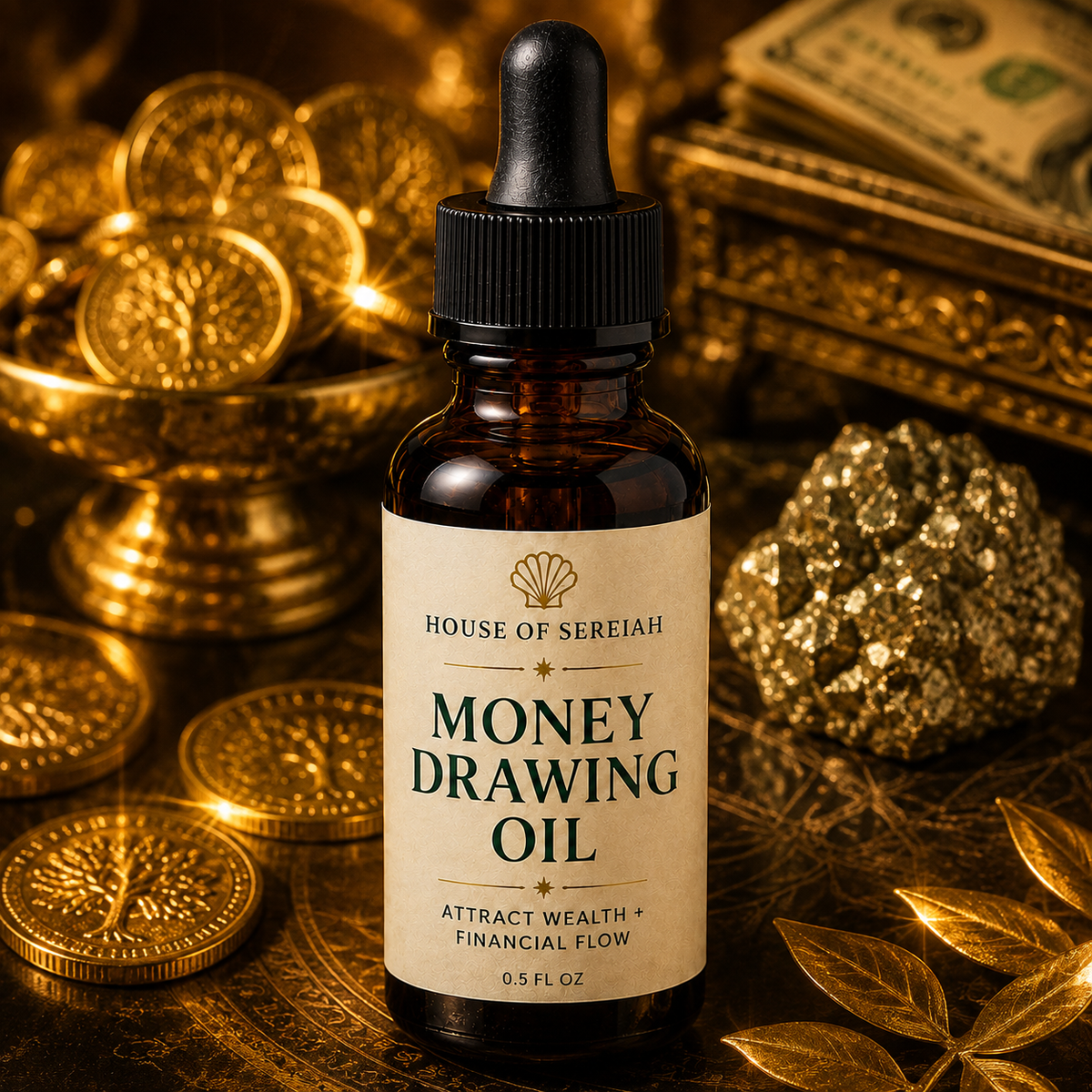 Money drawing prosperity oil
